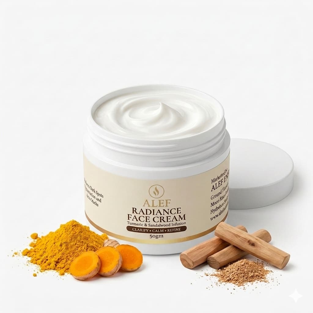 ALEF Radiance Face Cream with Turmeric & Sandalwood - 50gm
